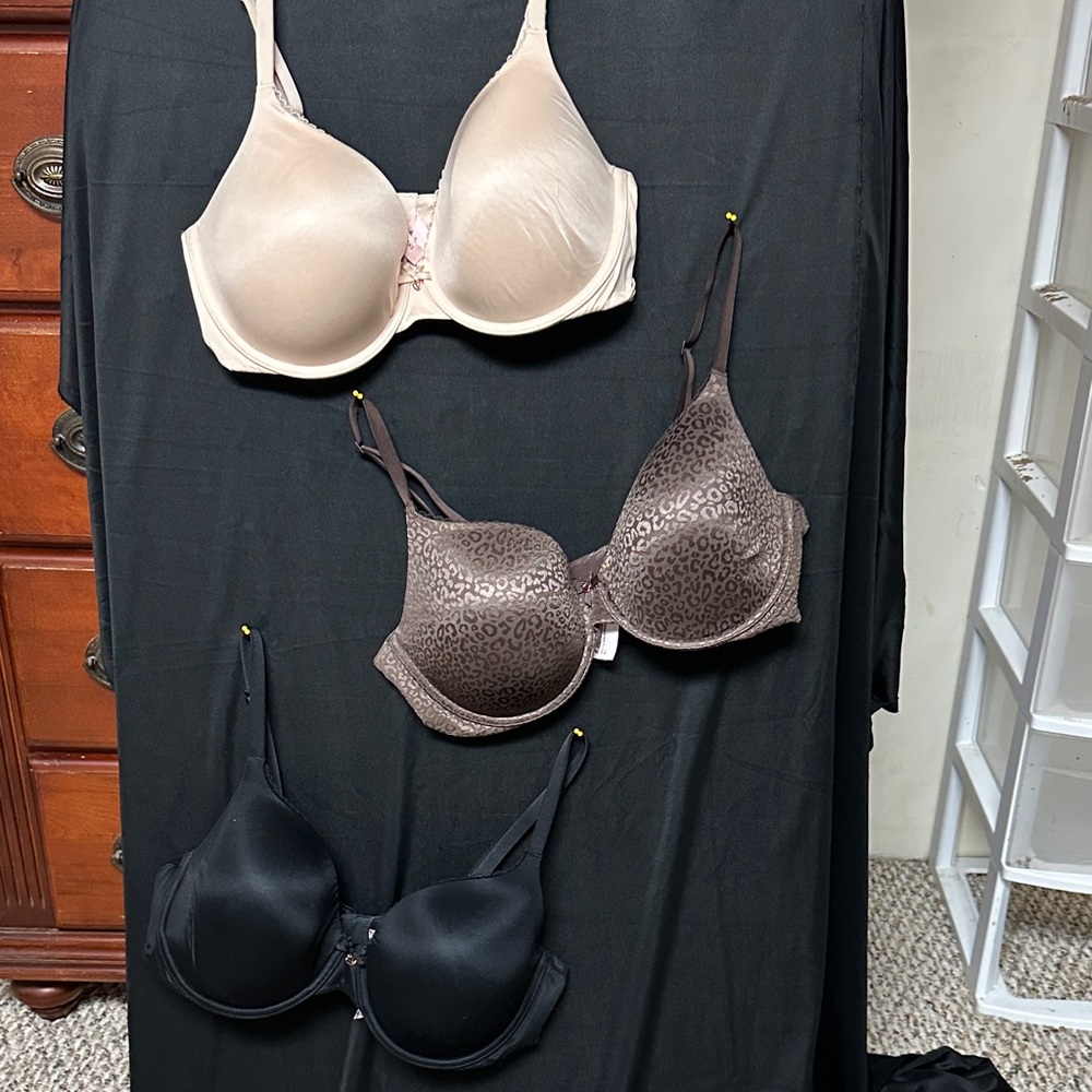 Women’s Everyday T-Shirt Bra - Nude, Brown Leopard, and Black